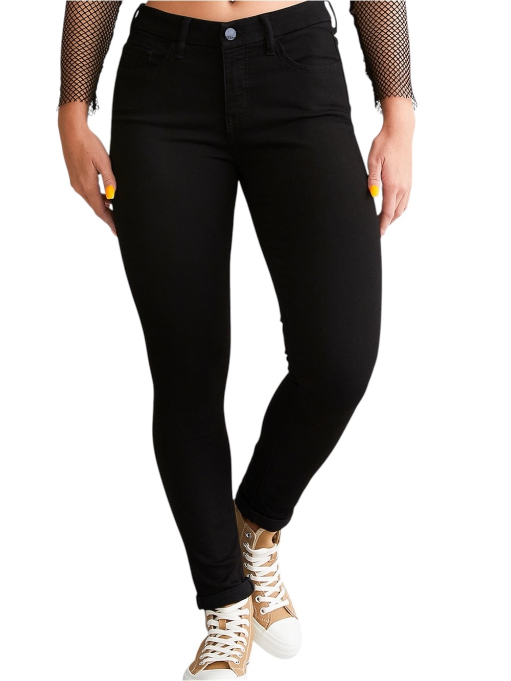 Women’s Black Skinny Jeans - Classic Stretch Fit 10p